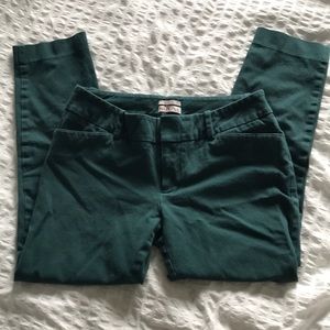 Jade Green Merona Cropped Dress Pants